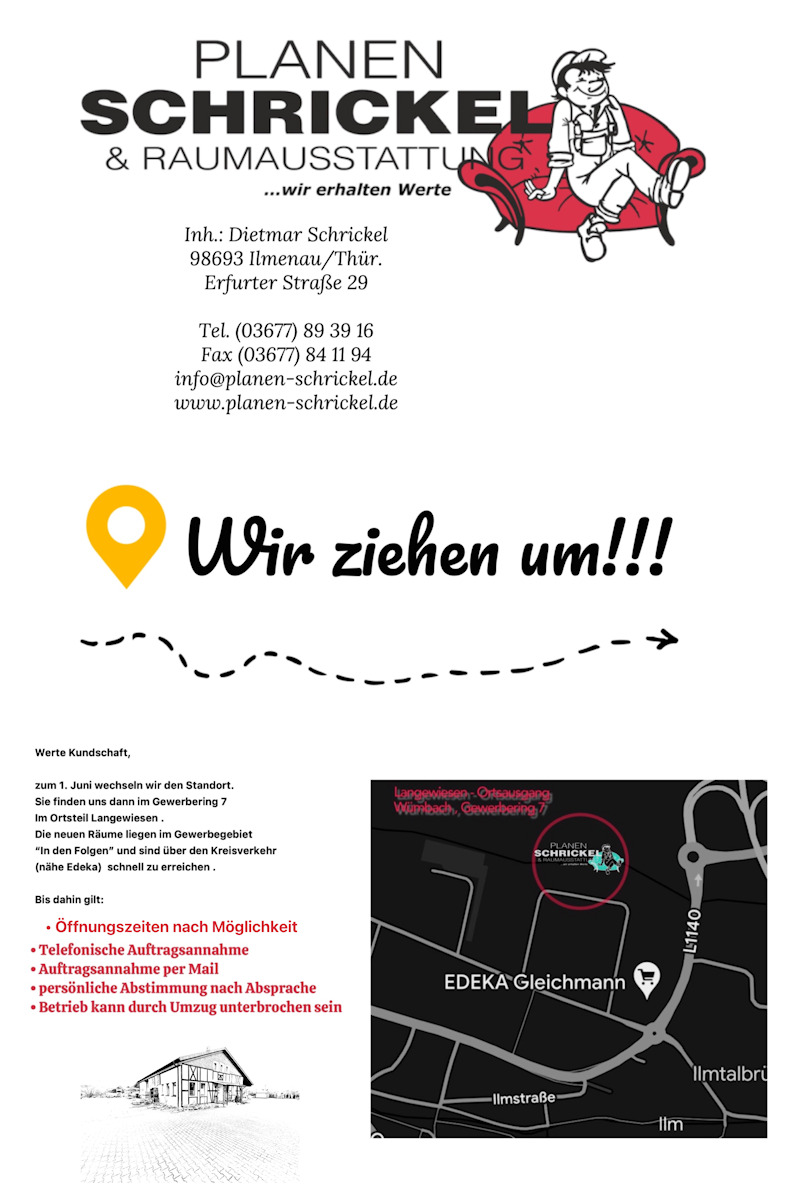 Wir ziehen um!